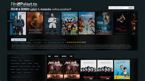 Filmpalast Streaming Plattform Benutzeroberfl&Atilde;&curren;che